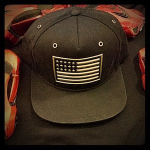 Black and Gold Pitbull brand American Flag hat!